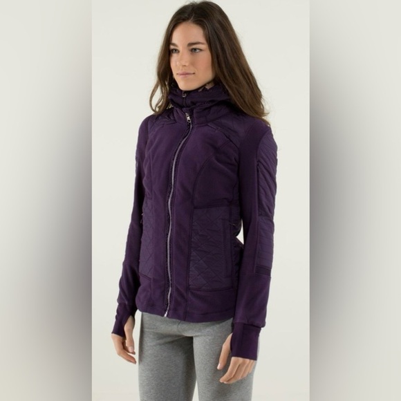 lululemon athletica Jackets & Blazers - Lululemon Fleecy Keen Jacket in deep Zinfandel